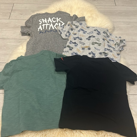 Nike GAP H&M OshKosh T-Shirt 4 Pack Bundle in Black Gray & Green Size 3-4T - Picture 14 of 14